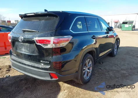 2015 Toyota Highlander Xle V6 из США, поврежденный, VIN 5TDJKRFH5FS209871